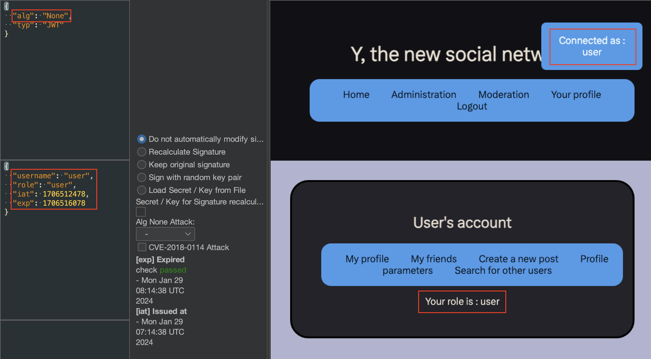 Modification du jeton
