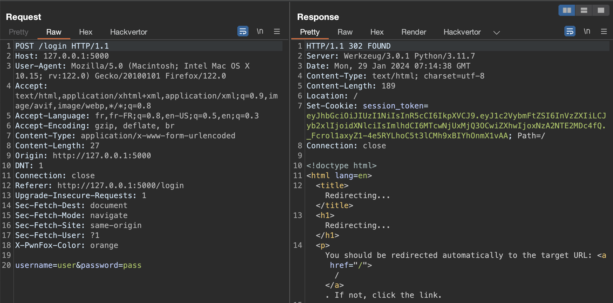 Authentification via JWT