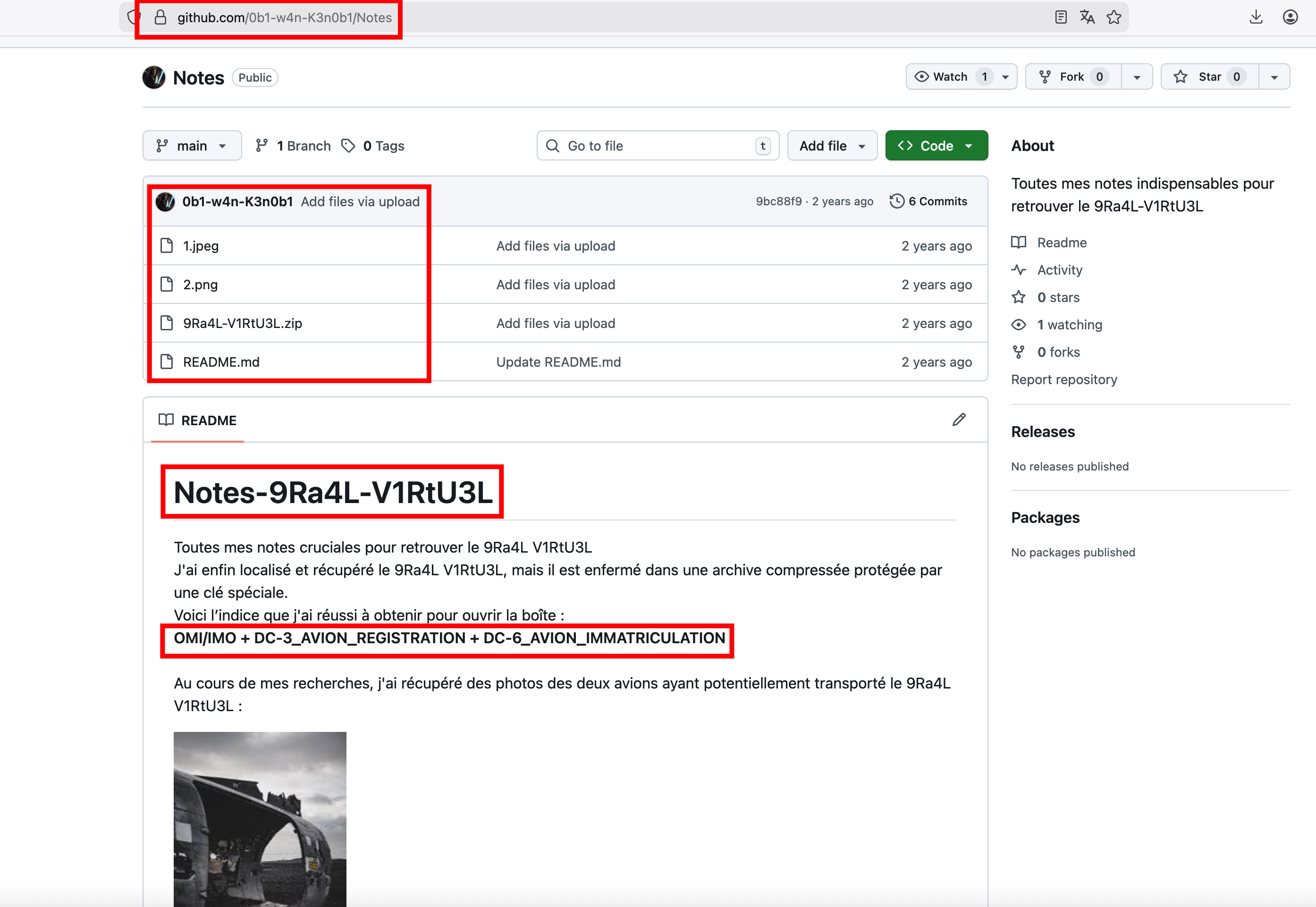 GitHub 0b1-w4n — Notes repo and password formula
