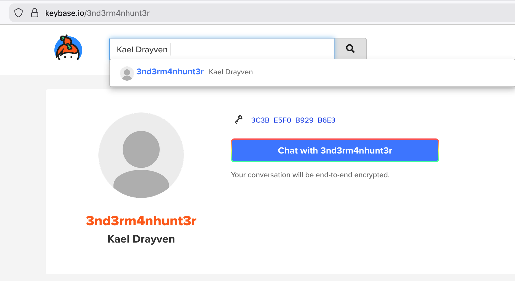 Gravatar — Keybase 3nd3rm4nhunt3r