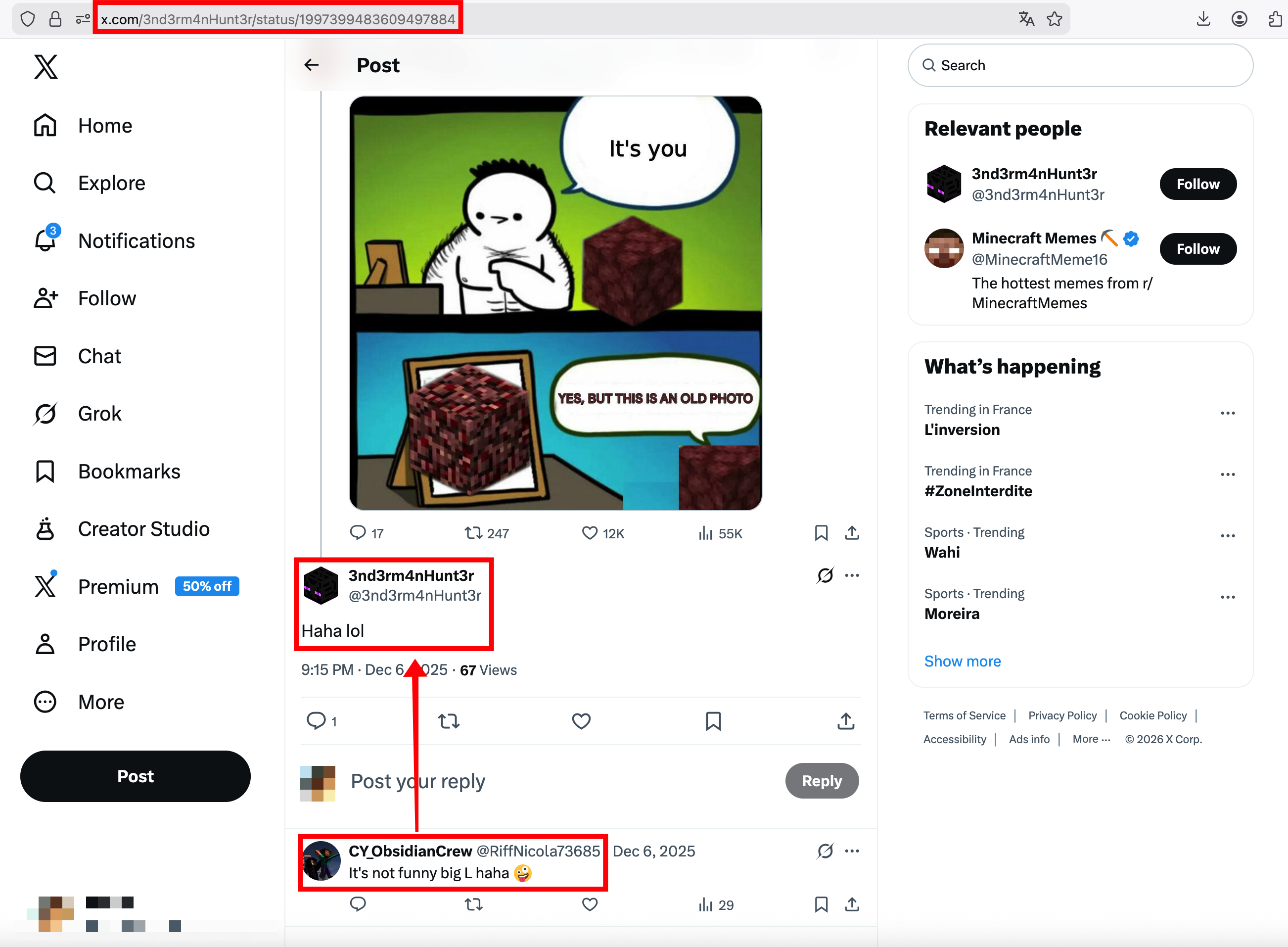 X (Twitter) — Reply