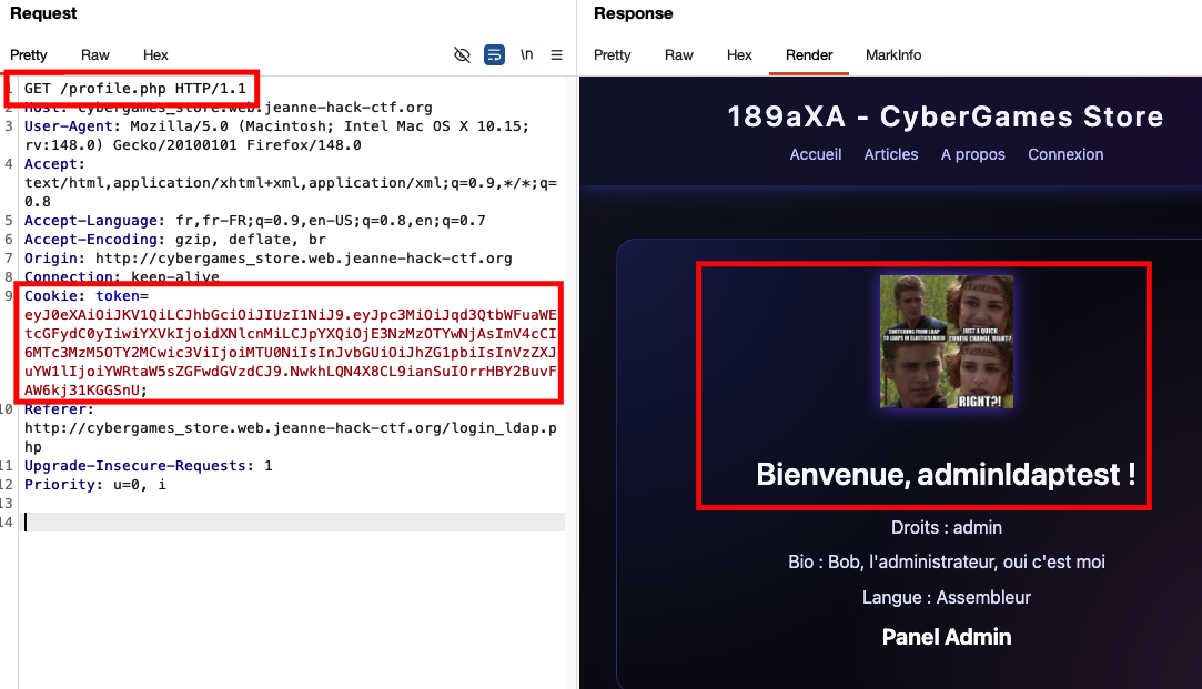 adminldaptest profile