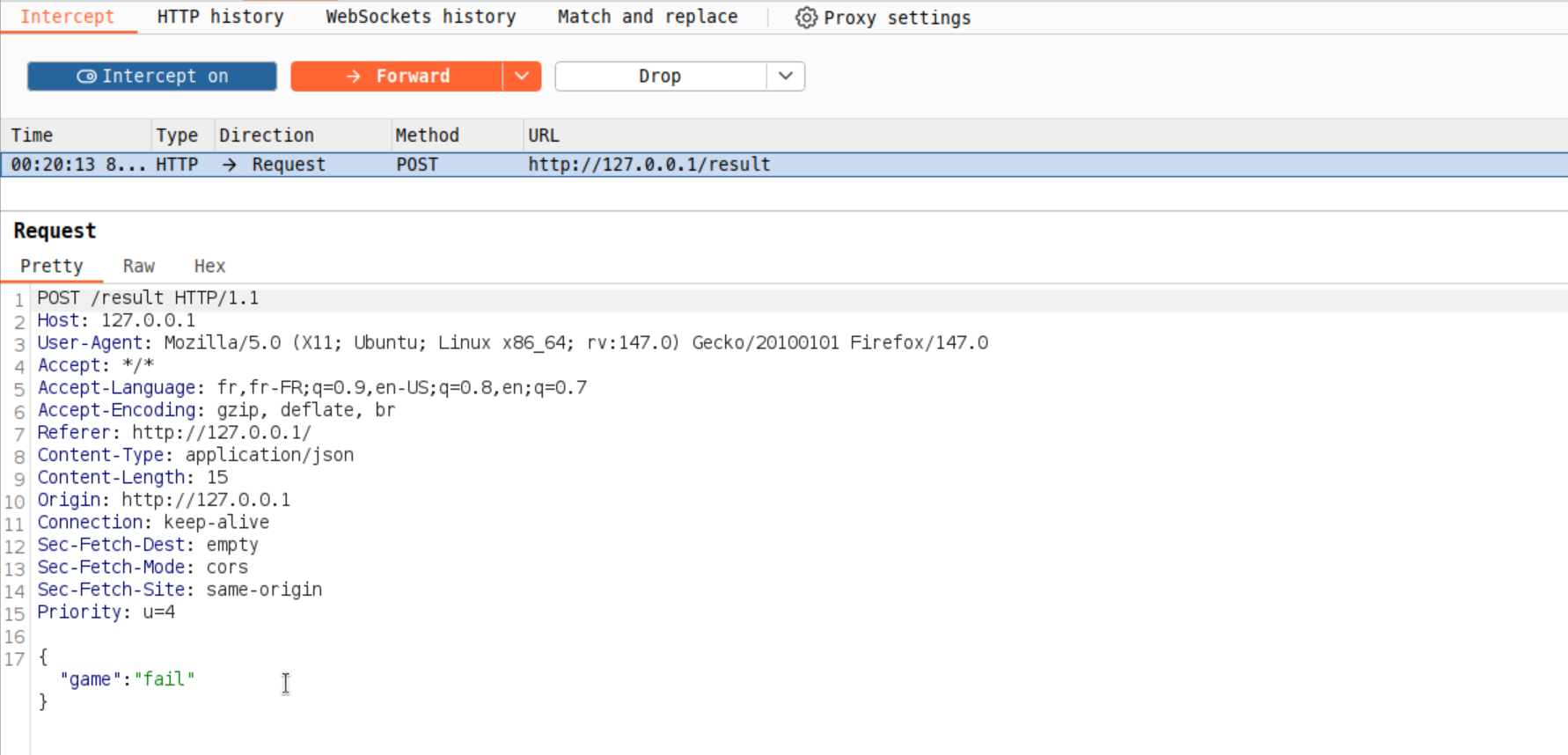 Screenshot of the main page