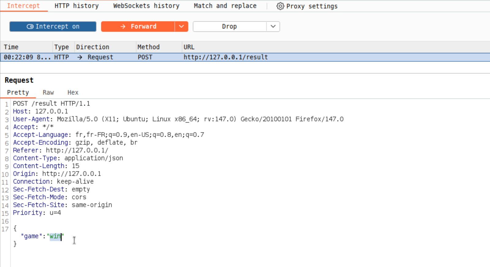 Screenshot of the main page