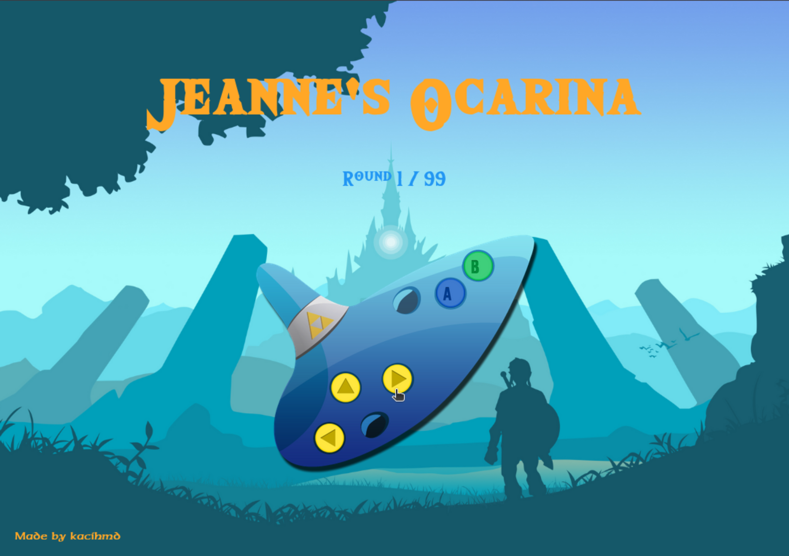 Screenshot of the play interface